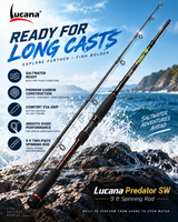 Lucana Predator SW 9 ft spinning rod coastal promotional image