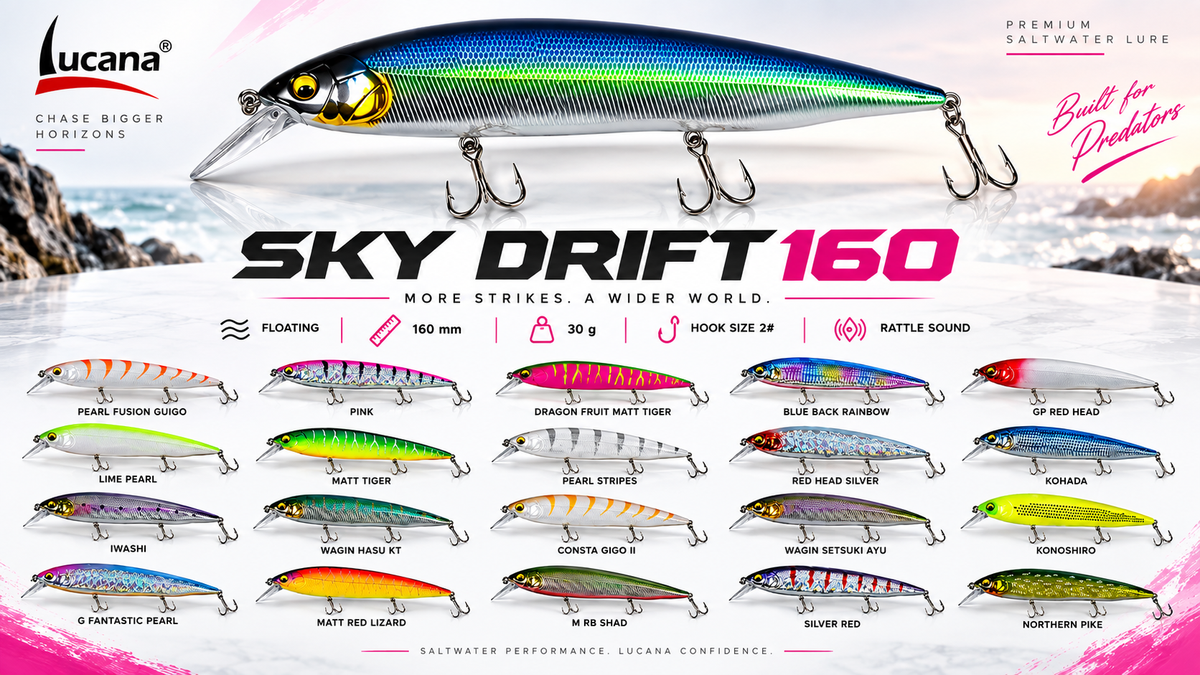Lucana Sky Drift 160 all colours hero banner