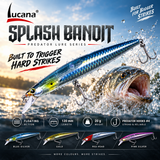 Lucana Splash Bandit promotional fishing image.