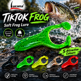 Lucana TikTok Frog lure promotional fishing image.