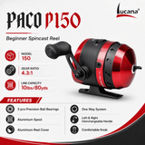 Lucana Paco P150 Beginner Spincast Reel
