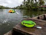 IZZAWA Realistic Frog Lure 2pc – Mulit Green | Topwater Soft Bait | 4.5cm 8.5g | Deadly for Snakehead, Murrel & Bass