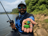 IZZAWA Realistic Frog Lure 2pc – Mulit Green | Topwater Soft Bait | 4.5cm 8.5g | Deadly for Snakehead, Murrel & Bass