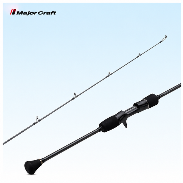 MajorCraft GiantKilling 5G overhead jigging rod — technical detail view