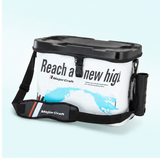 MajorCraft 40 cm fishing tackle bag — technical detail view