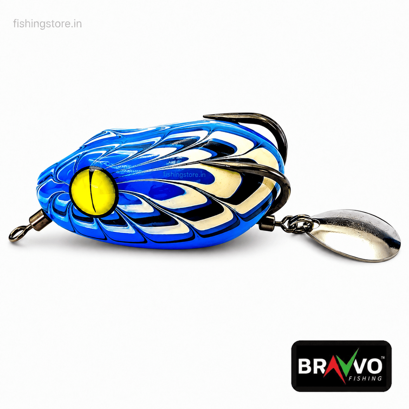 Bravvo Angsa Rubber Frog Lure 4cm 8g | Floating Topwater Bait - Blue