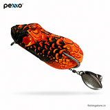 Pexxo Hyena Soft Frog Lure 6cm 13-14g for Snakehead - Orange / Black