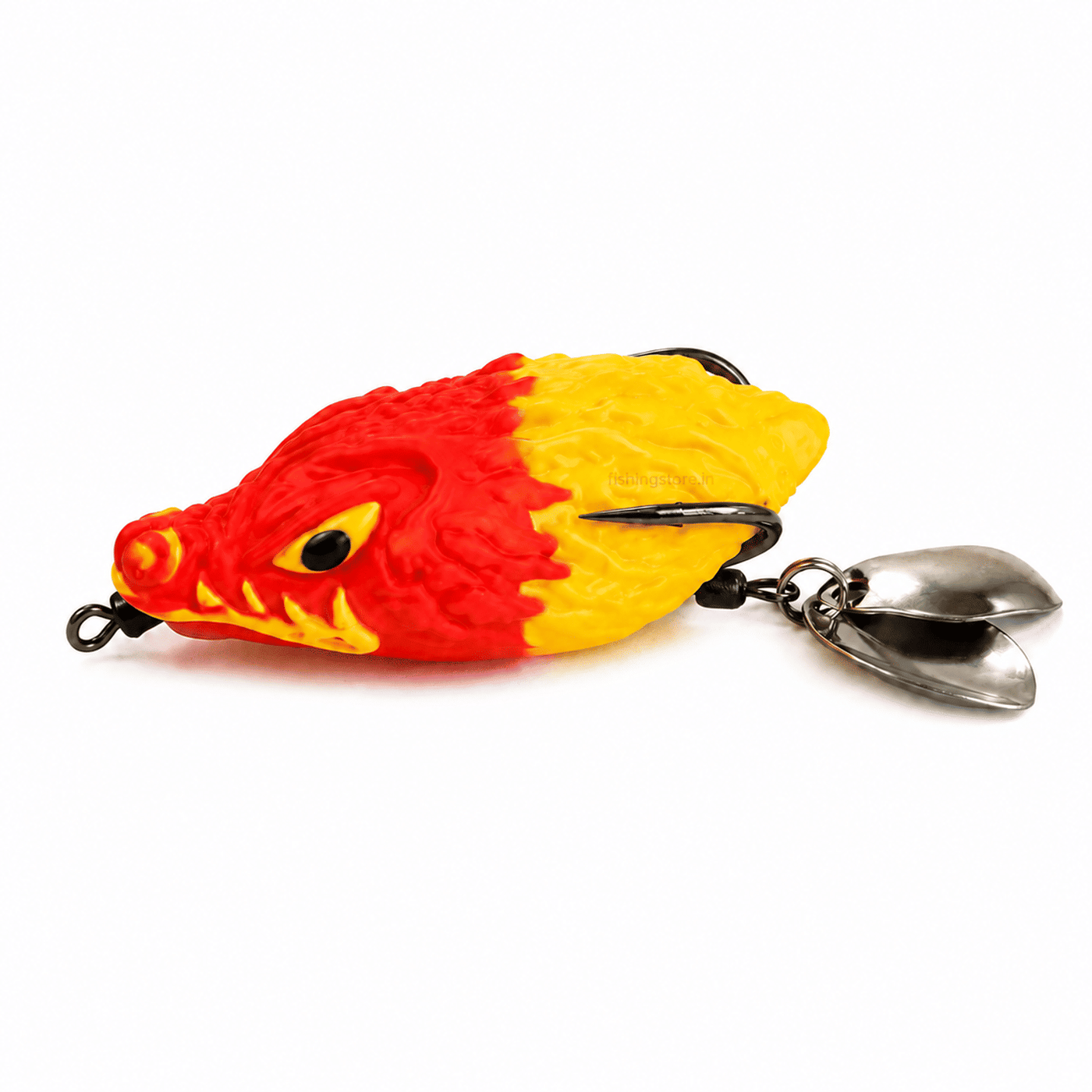 Lark Fishing Dragon Frog Lure 6cm 15g - Red/Yellow for Snakehead & Murrel