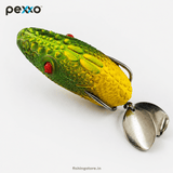 Pexxo Crocodile Soft Frog Lure 6cm 13-14g Topwater - Green / Yellow