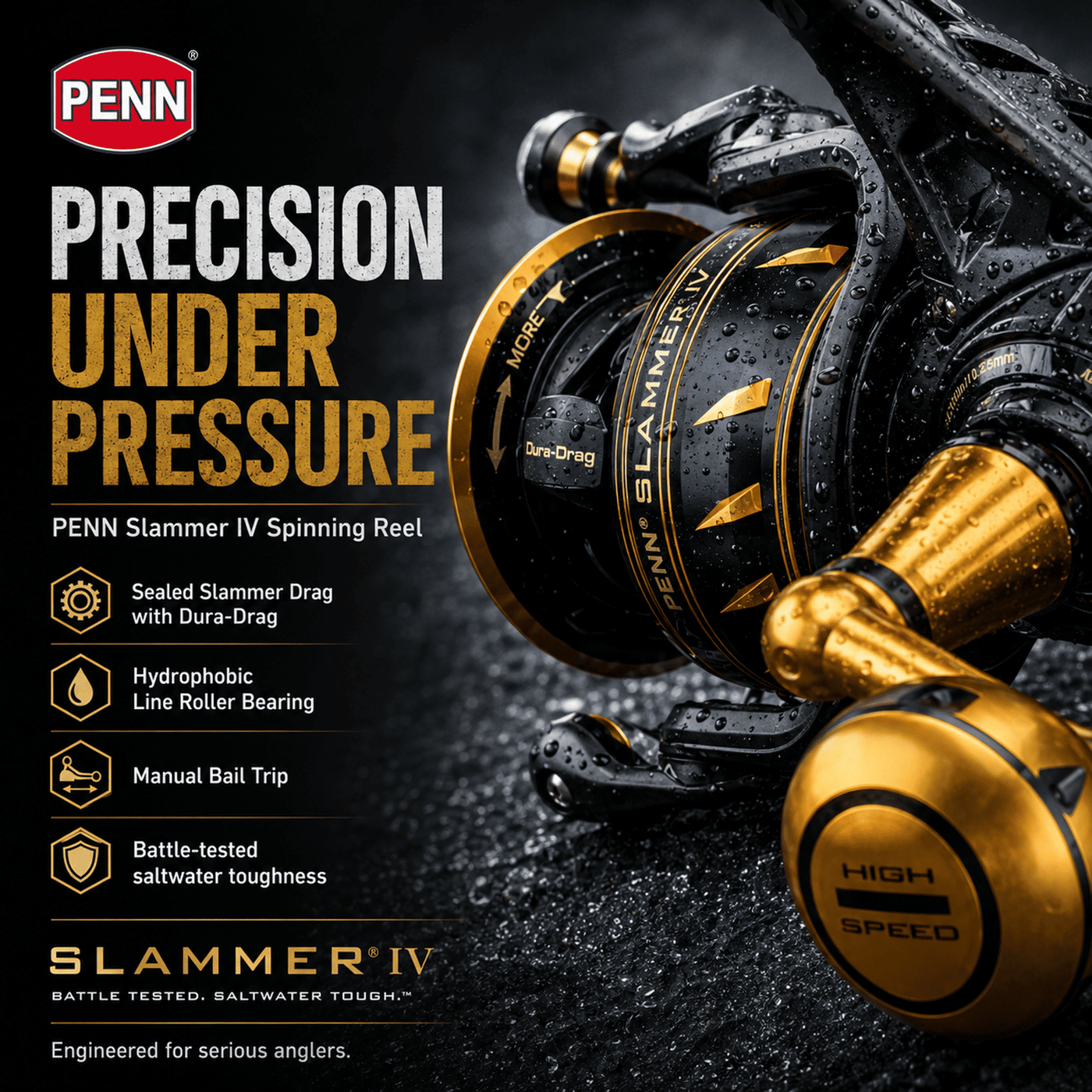 PENN Slammer IV 2500-10500 Spinning Reel