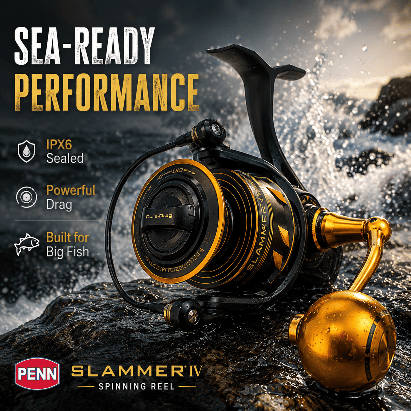 PENN Slammer IV 2500-10500 Spinning Reel