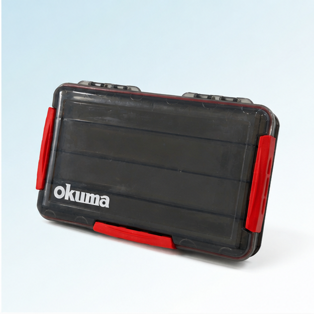 Okuma XD-20 tackle box — technical detail view