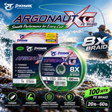 Pioneer Argonaut XG 8X braid line features.