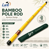 Lark Fishing Bamboo Pole Rod 15ft – Bamboo Design Telescopic Pole Rod