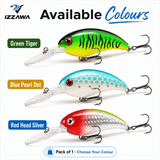 IZZAWA Crank Fish Lure 10cm 14g - Red Head Silver | Pack of 1
