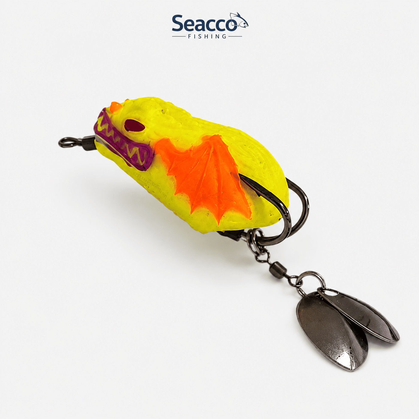 Seacco Drago Frog Lure 3.5cm 4.5g for Snakehead Bass - Yellow