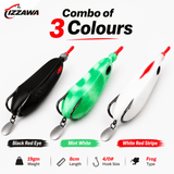 IZZAWA Fatman Combo 3 Frog Lure Fishing 19g | Pack of 3 Mixed Colours