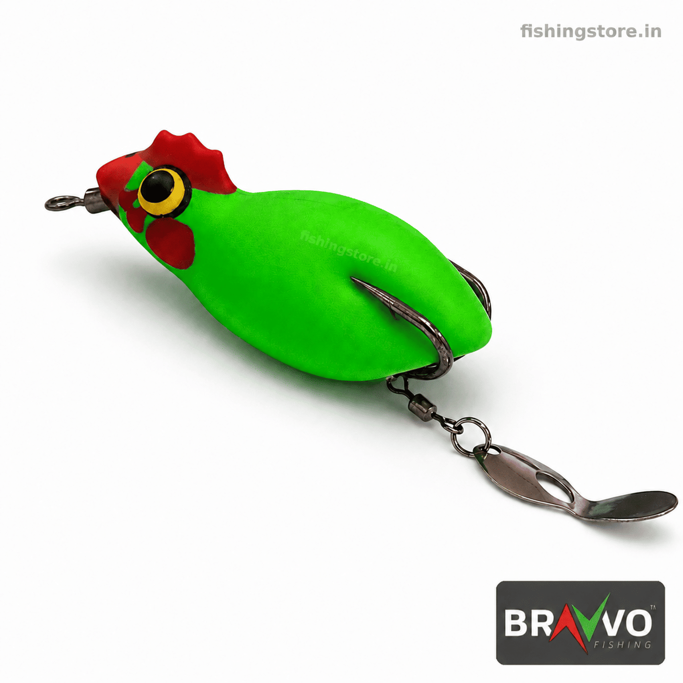 Bravvo Mr. Baby Hen Frog Lure 4.5cm 6-7g | Topwater Bait - Green