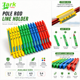 Lark Fishing Pole Rod Line Holder  – 5.4m Size, Mixed Colours