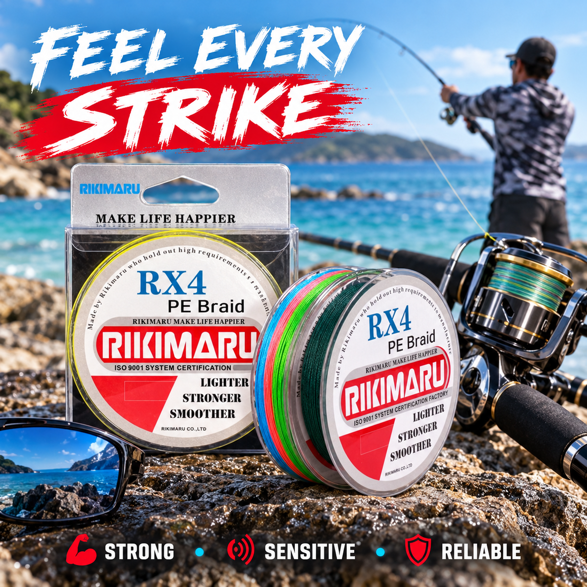 Rikimaru RX4 braided line casting performance