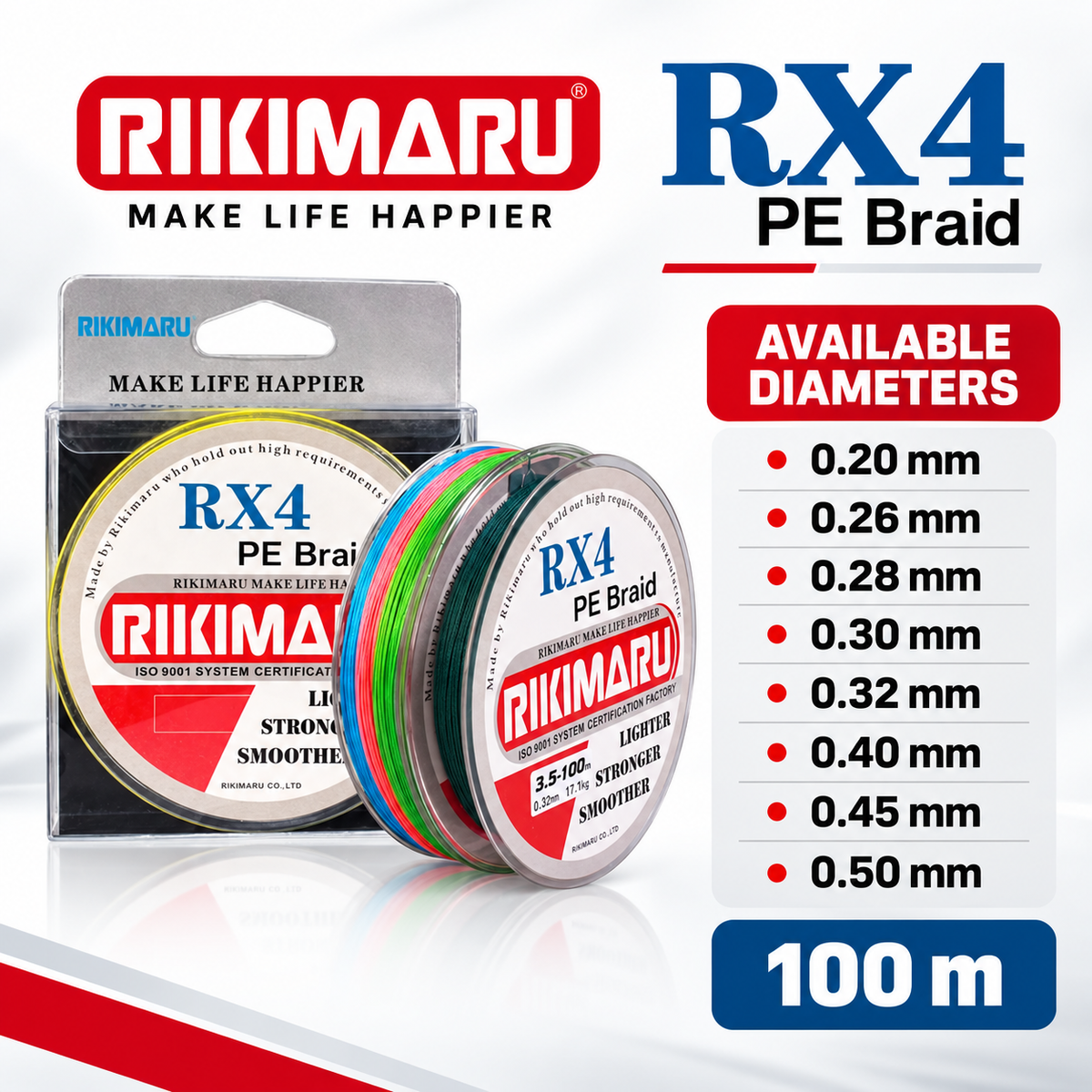 Rikimaru RX4 available diameters