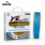 Shark Braided Fishing Line 0.35mm up to 35Kg 100m - Multicolour