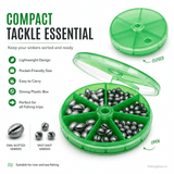 IZZAWA Lightweight Fishing Lead Sinker Box Assorted Weights 25 pcs