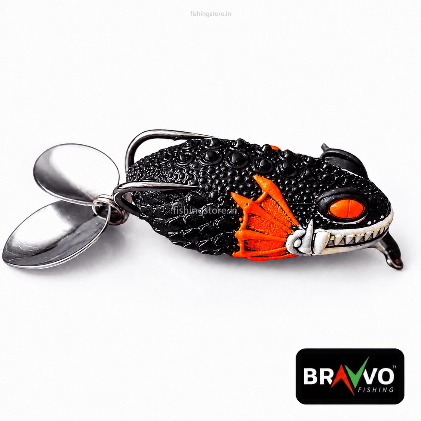 Bravvo Vesham Handmade Soft Frog Lure  4.5 cm, 8 g Topwater Spinner Bait
