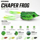 IZZAWA Chaper Frog Lure - Black Olive | Pack of 1