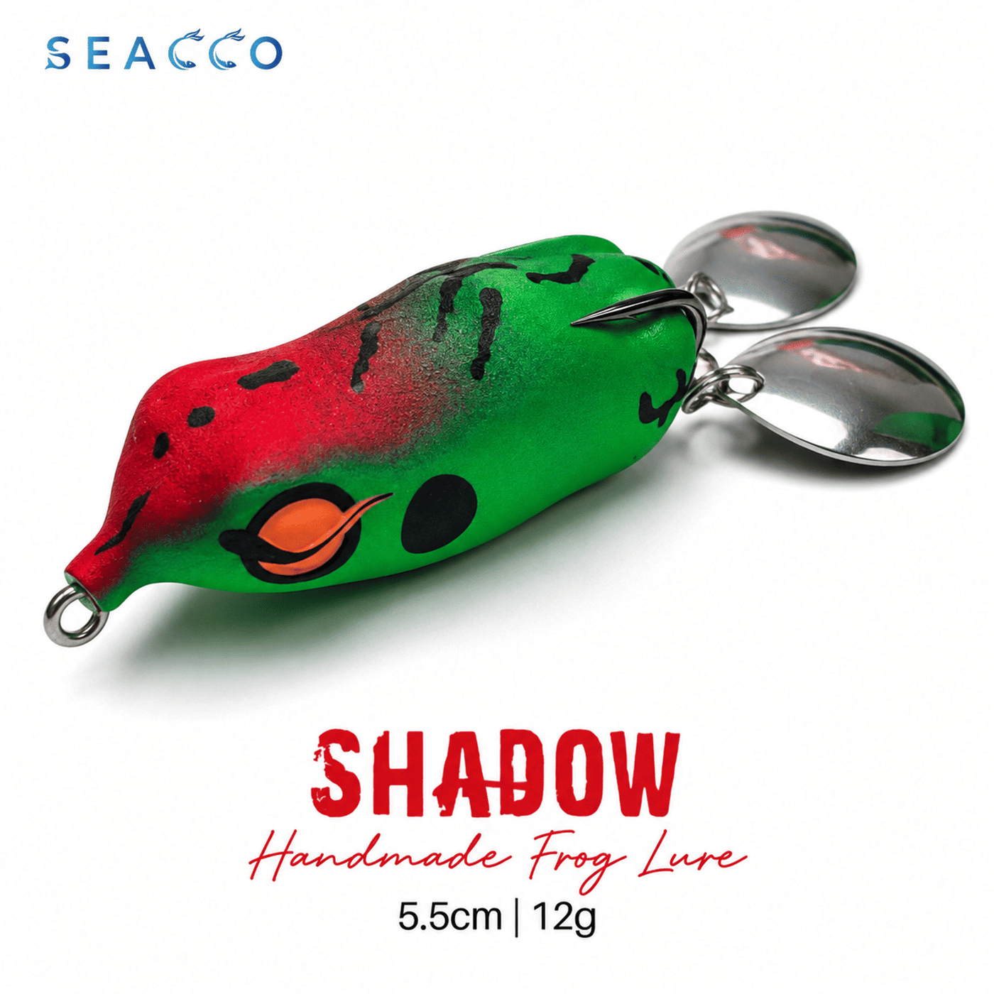SEACCO Shadow Handmade Frog Lure 5.5cm 12g - Red Green Shadow | Pack of 1
