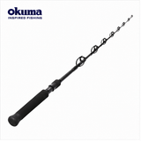 Okuma Solterra SLX 5.6ft boat trolling rod on white background