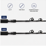 Okuma Solterra 15kg and 24kg rod guide and blank comparison