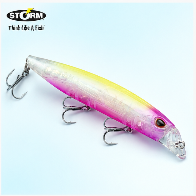 Storm lipless minnow profile and hook detail