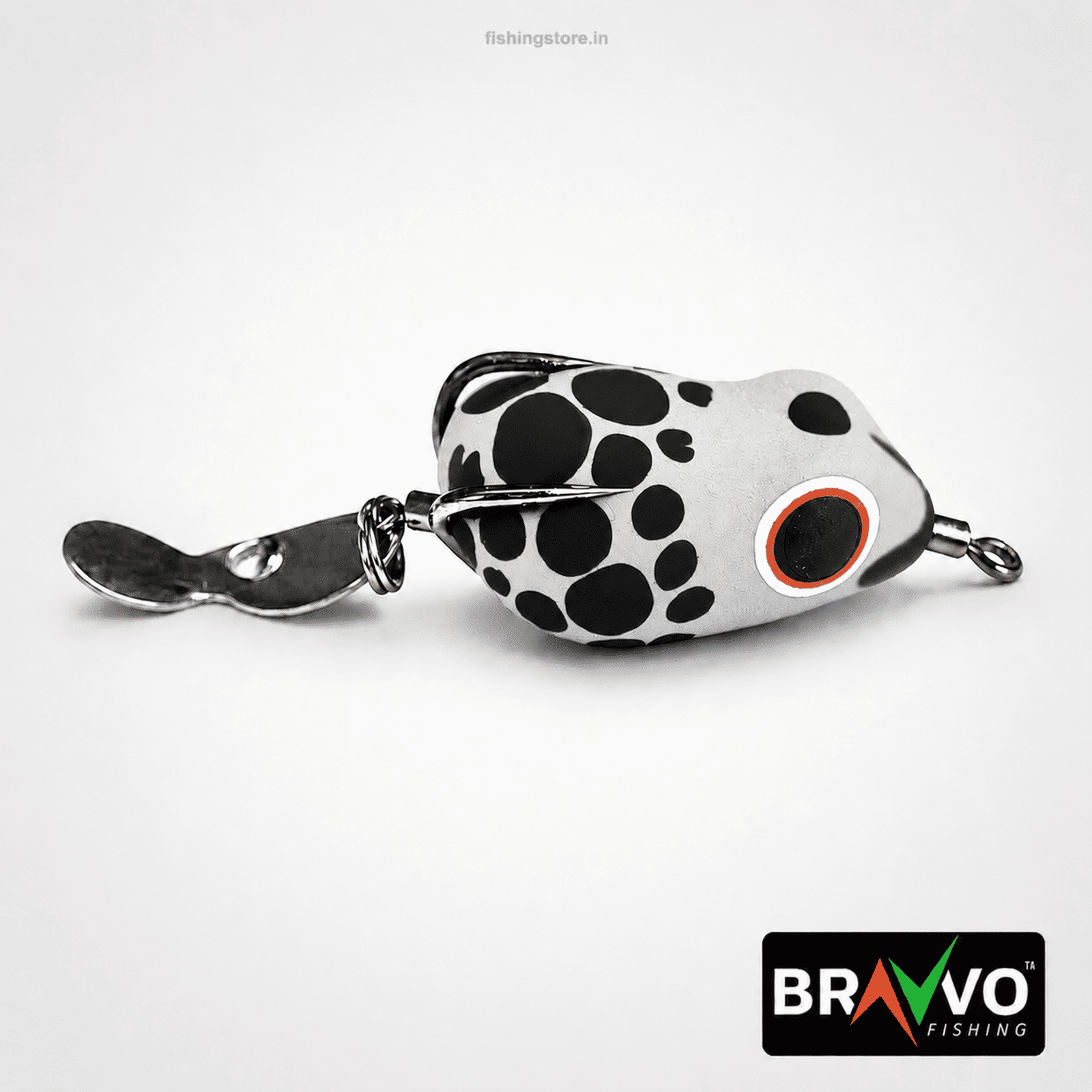 Bravvo ALIEN Handmade Soft Frog Lure 4cm 6gm Topwater Fishing Bait for Snakehead