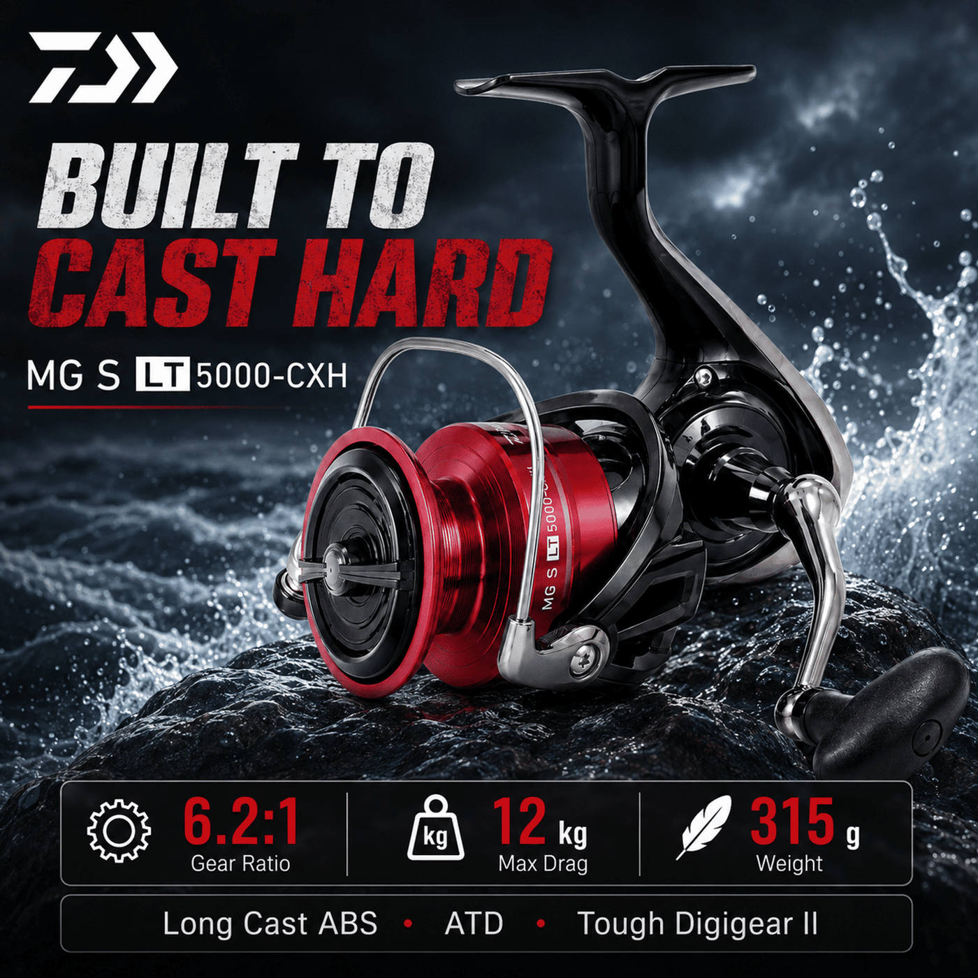 Daiwa MG S LT Spinning Reel | LT-5000-CXH
