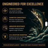 TOMA Ji Premium Monofilament Fishing Line performance features