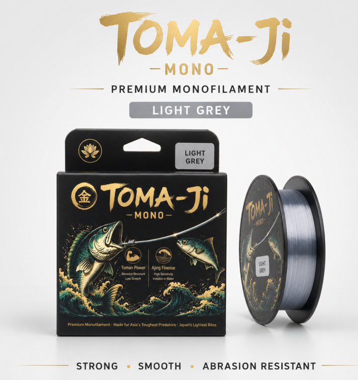 TOMA Ji Premium Nylon Monofilament Fishing Line Light Grey