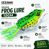 IZZAWA Frog Lure 12g Mixed Colours | Pack of 4 Mixed Colours