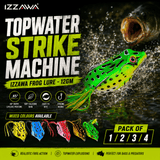 IZZAWA Frog Lure 12g Mixed Colours | Pack of 4 Mixed Colours
