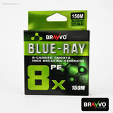 Bravvo Blue-Ray PE 8X Braided Fishing Line 150m