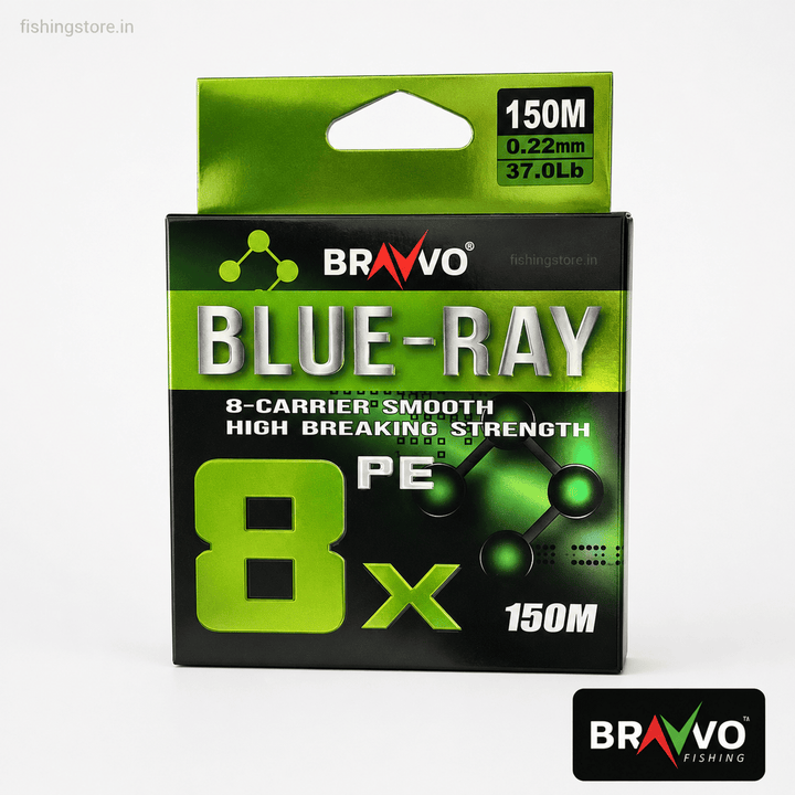 Bravvo Blue-Ray PE 8X Braided Fishing Line 150m