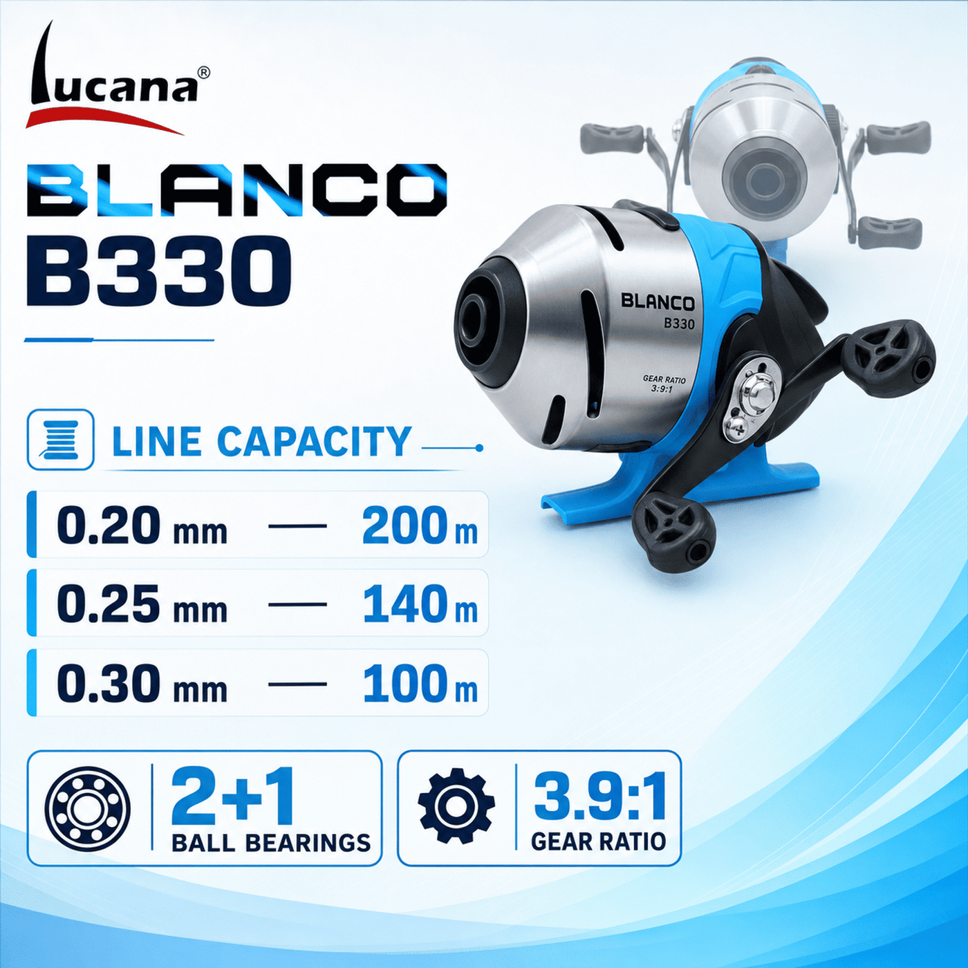 Lucana Blanco B330 Spincast Reel