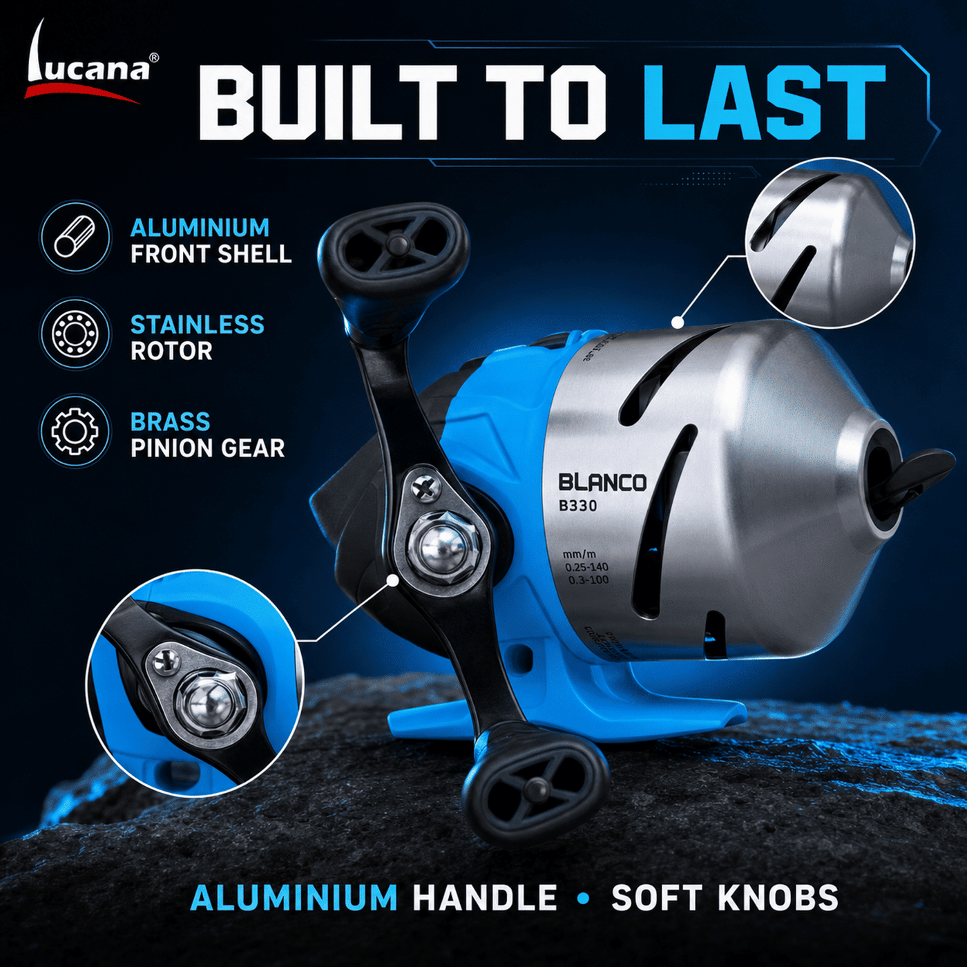Lucana Blanco B330 Spincast Reel