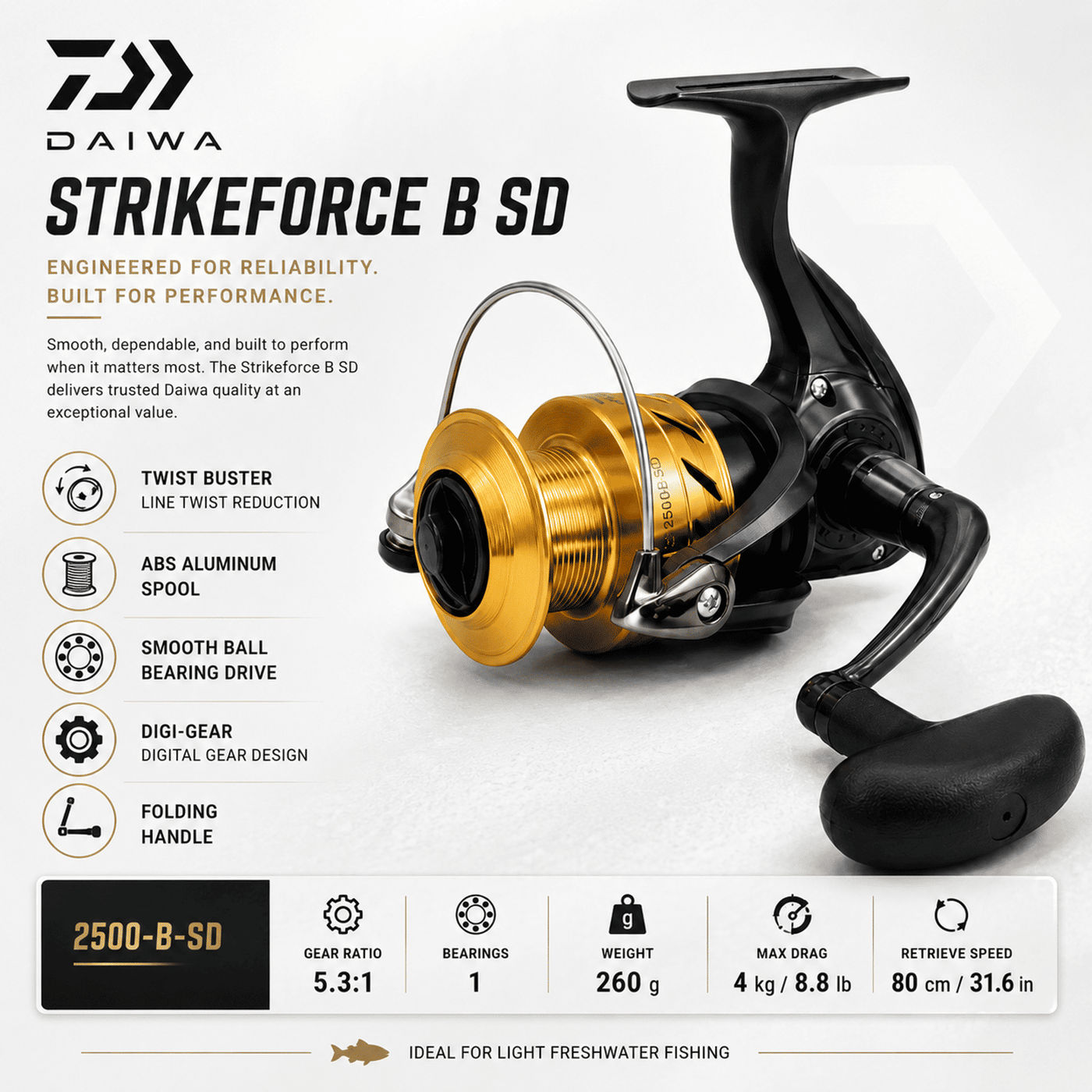 Daiwa Strikeforce B SD 2500-4000 Spinning Reel