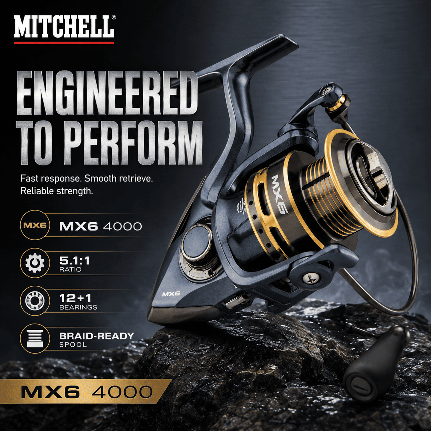 Mitchell MX6 1000-4000 Spinning Reel