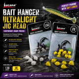 Lucana Bait Hanger Ultralight Jig Head - Pack of 10
