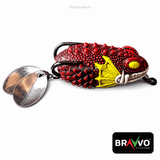 Bravvo Vesham Handmade Soft Frog Lure  4.5 cm, 8 g Topwater Spinner Bait - Red