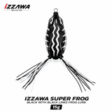 IZZAWA Super Frog Black with Black Lines Frog Lure 15g | Pack of 1