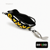 Bravvo Baby Panda Handmade Soft Frog Lure | 5 cm / 8 g Topwater Spinner Bait for Snakehead & Bass