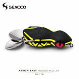 SEACCO Arrow Baby Handmade Frog Lure 5cm 8g - Black Chartreuse | Pack of 1